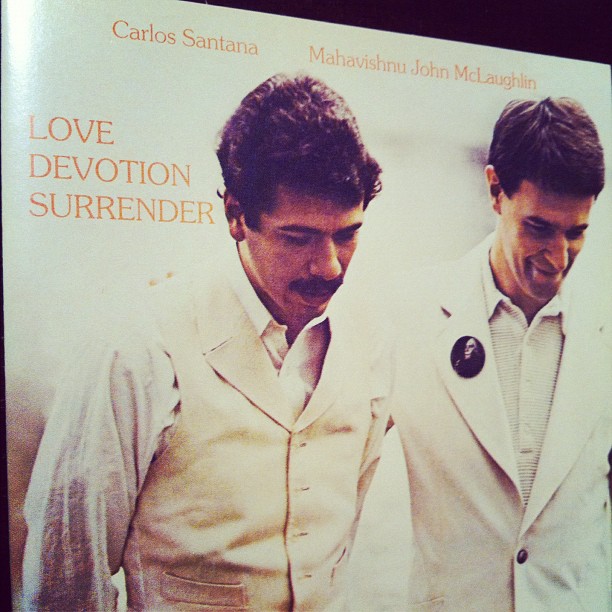 Carlos Santana & Mahavishnu John McLaughlin 『Love Devotion Surrender』のCDジャケット